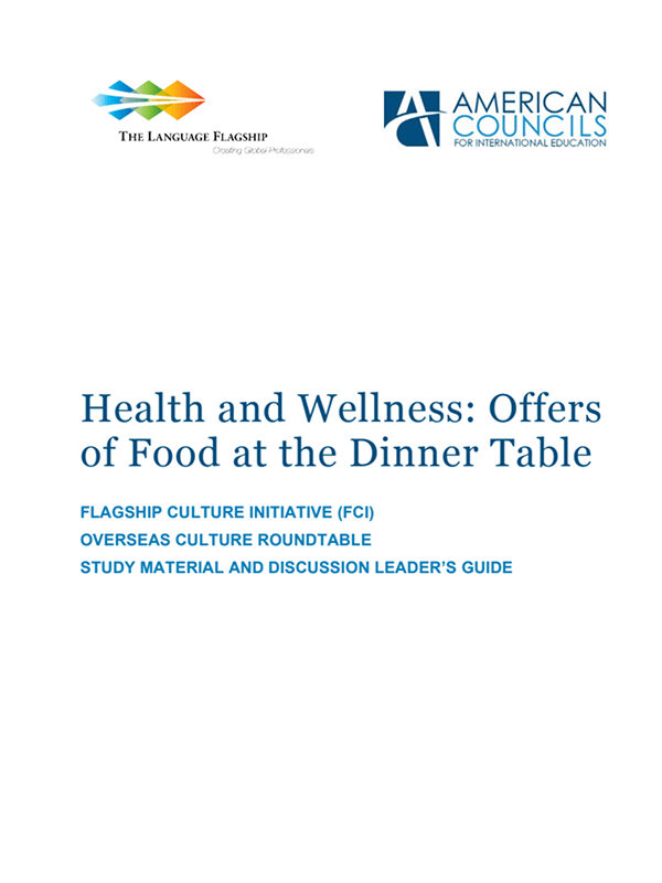 Health and Wellness: Offers of Food at the Dinner Table